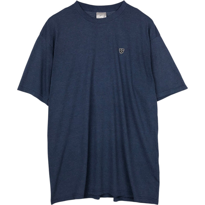 Nike One-Point Logo T-Shirt, Made in USA, Men's Size L (approx.) polyester blue type Vintage Second Hand