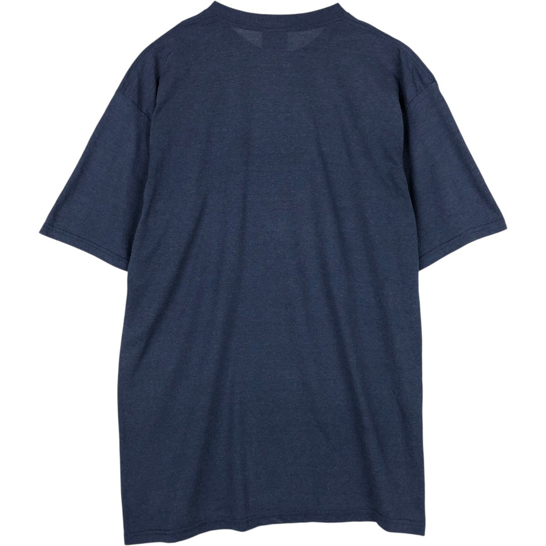 Nike One-Point Logo T-Shirt, Made in USA, Men's Size L (approx.) polyester blue type Vintage Second Hand