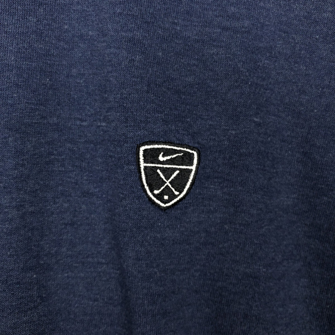 Nike One-Point Logo T-Shirt, Made in USA, Men's Size L (approx.) polyester blue type Vintage Second Hand