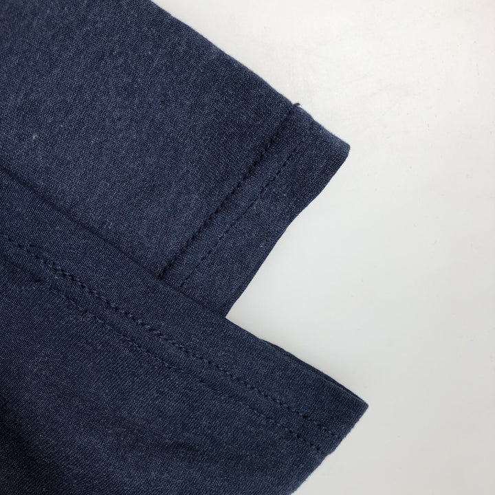 Nike One-Point Logo T-Shirt, Made in USA, Men's Size L (approx.) polyester blue type Vintage Second Hand