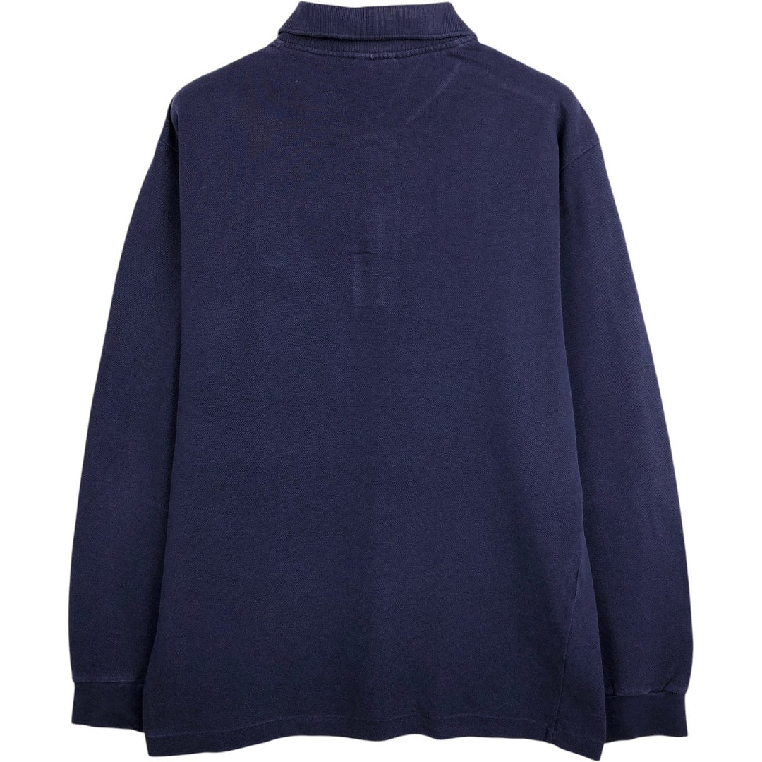 Lacoste LACOSTE Long Sleeve Polo Shirt Size 5 (Men's Size L) cotton navy blue type Vintage Second Hand