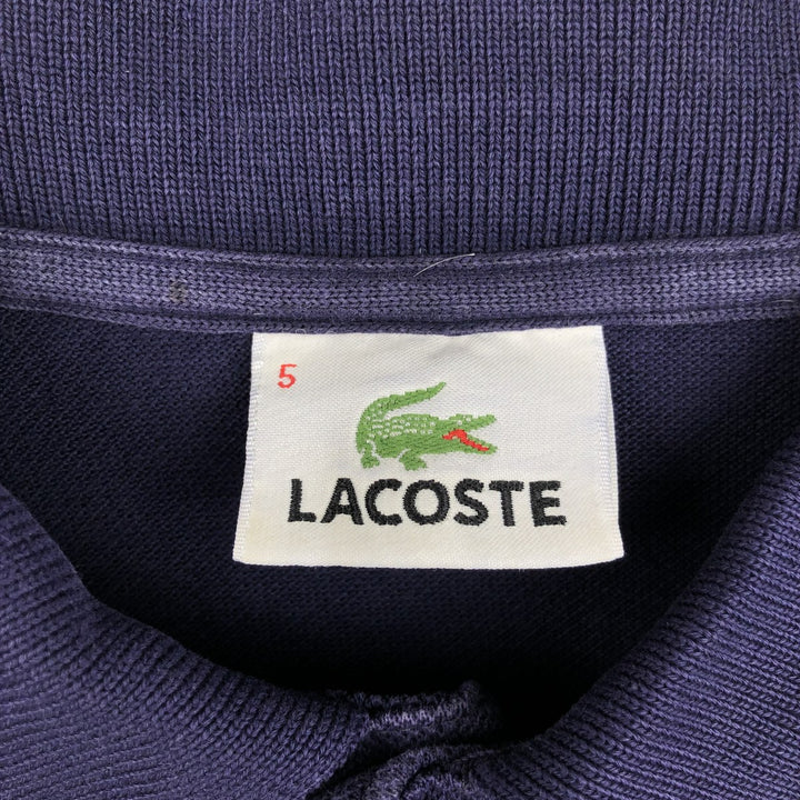 Lacoste LACOSTE Long Sleeve Polo Shirt Size 5 (Men's Size L) cotton navy blue type Vintage Second Hand