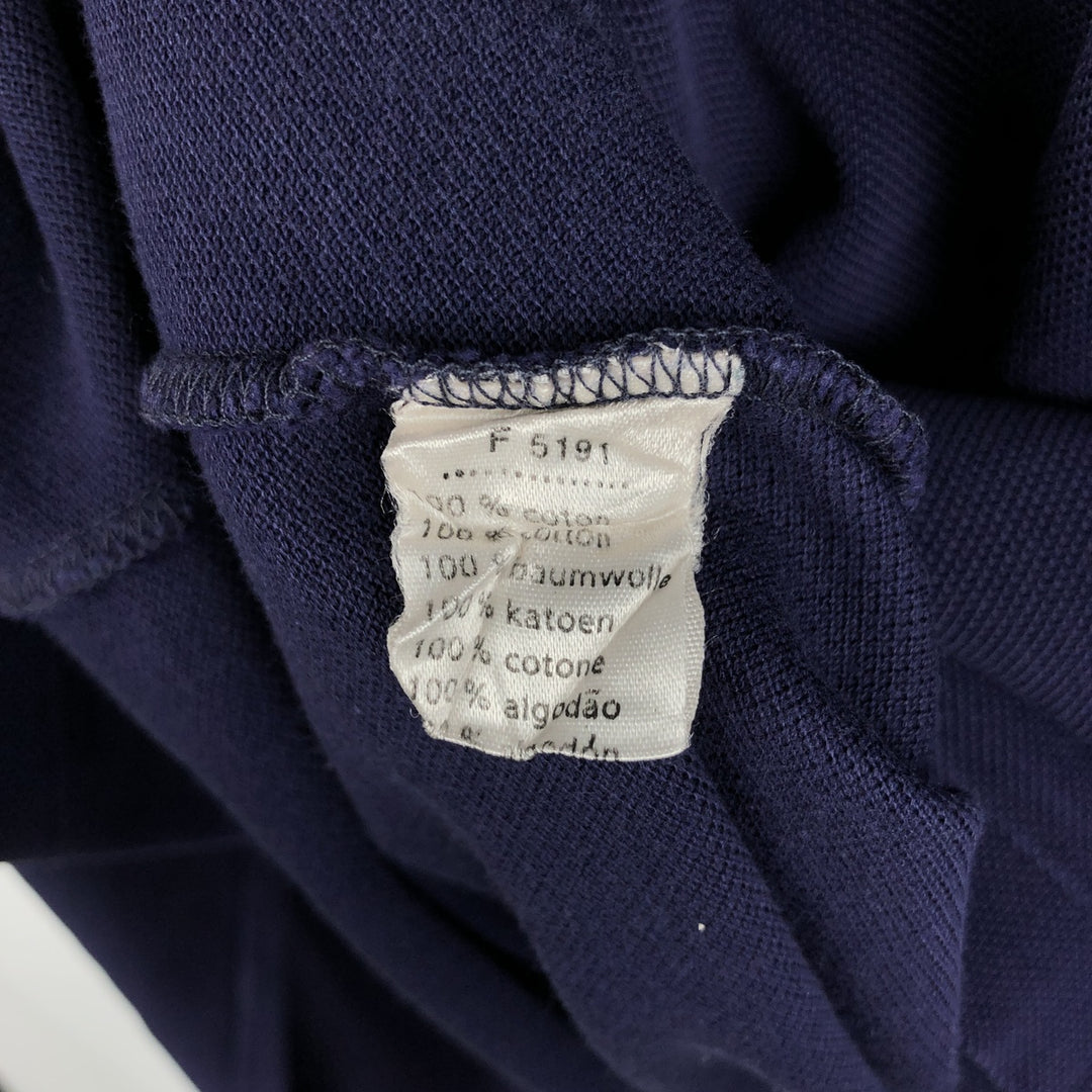 Lacoste LACOSTE Long Sleeve Polo Shirt Size 5 (Men's Size L) cotton navy blue type Vintage Second Hand