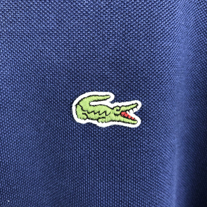 Lacoste Classic Fit Long Sleeve Polo Shirt, Men's Size XL cotton navy blue type Vintage Second Hand