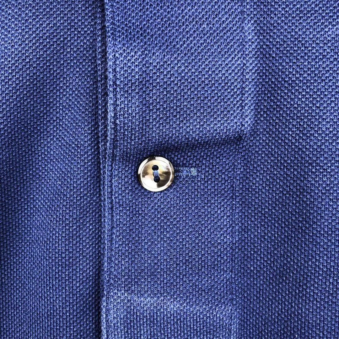 Lacoste Classic Fit Long Sleeve Polo Shirt, Men's Size XL cotton navy blue type Vintage Second Hand