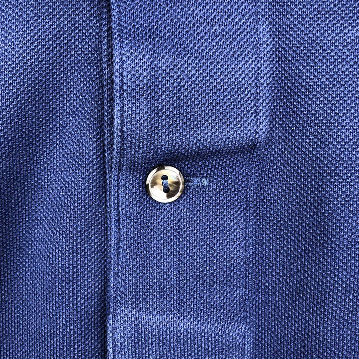 Lacoste Classic Fit Long Sleeve Polo Shirt, Men's Size XL cotton navy blue type Vintage Second Hand
