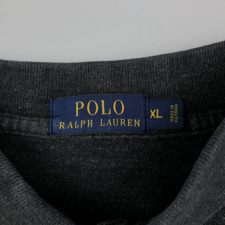 Ralph Lauren POLO RALPH LAUREN Long Sleeve Polo Shirt Men's XL cotton black type Vintage Second Hand