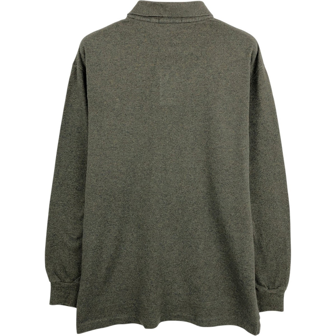Ralph Lauren POLO RALPH LAUREN Long Sleeve Polo Shirt Men's M cotton brown type Vintage Second Hand