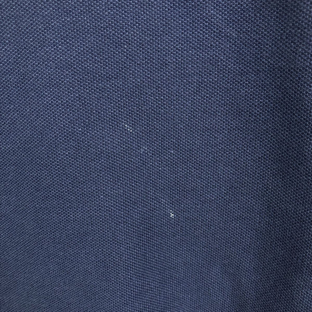 Ralph Lauren POLO RALPH LAUREN long-sleeved polo shirt, men's size L cotton navy blue type Vintage Second Hand