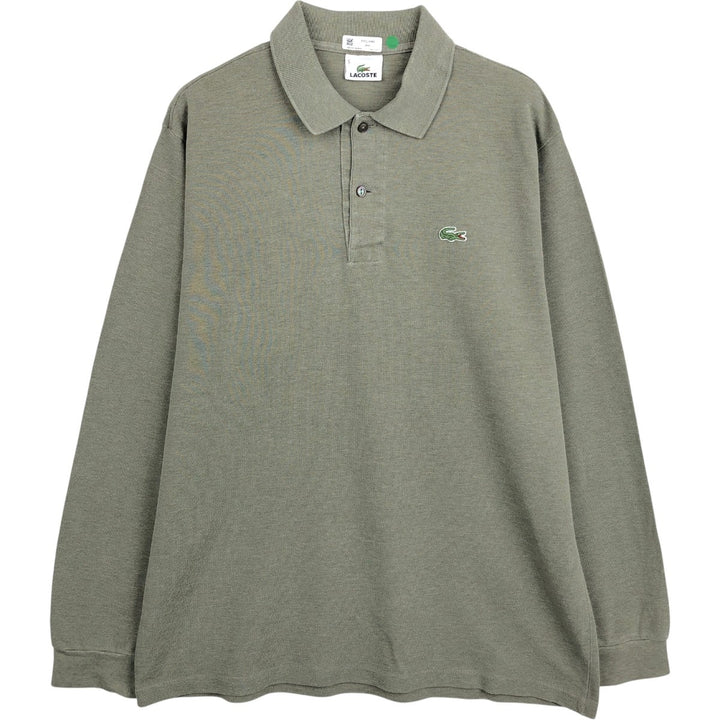 Lacoste LACOSTE Long Sleeve Polo Shirt Size 5 (Men's Size L) unclear Khaki type sage green Vintage Second Hand