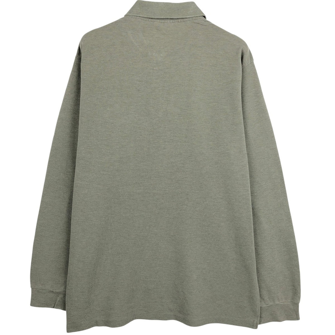Lacoste LACOSTE Long Sleeve Polo Shirt Size 5 (Men's Size L) unclear Khaki type sage green Vintage Second Hand