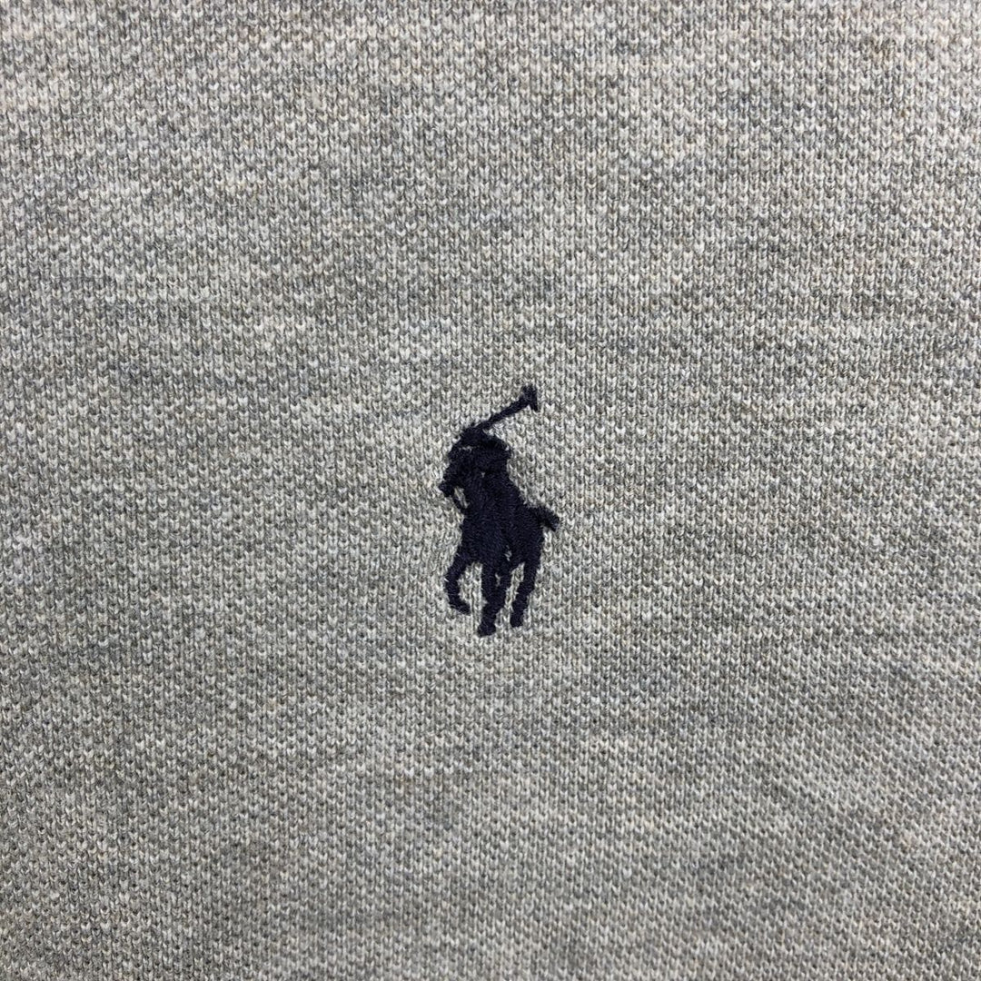 Ralph Lauren POLO by Ralph Lauren long sleeve polo shirt, men's XL size cotton gray type Vintage Second Hand