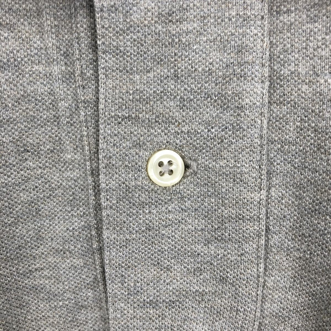 Ralph Lauren POLO by Ralph Lauren long sleeve polo shirt, men's XL size cotton gray type Vintage Second Hand