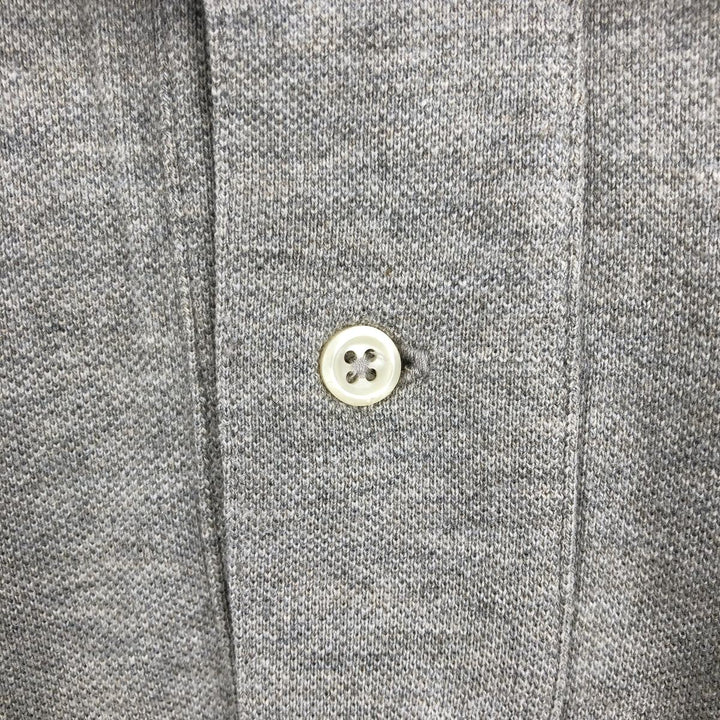 Ralph Lauren POLO by Ralph Lauren long sleeve polo shirt, men's XL size cotton gray type Vintage Second Hand