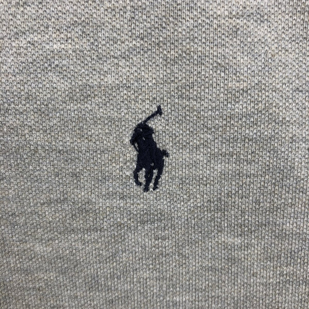 Ralph Lauren POLO by Ralph Lauren long sleeve polo shirt, men's XL size cotton gray type Vintage Second Hand