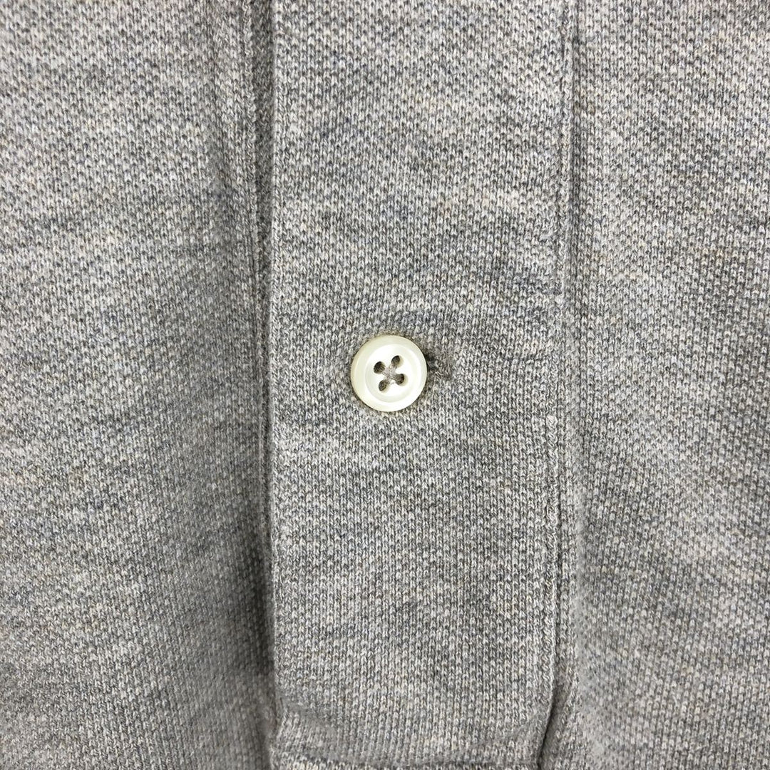 Ralph Lauren POLO by Ralph Lauren long sleeve polo shirt, men's XL size cotton gray type Vintage Second Hand