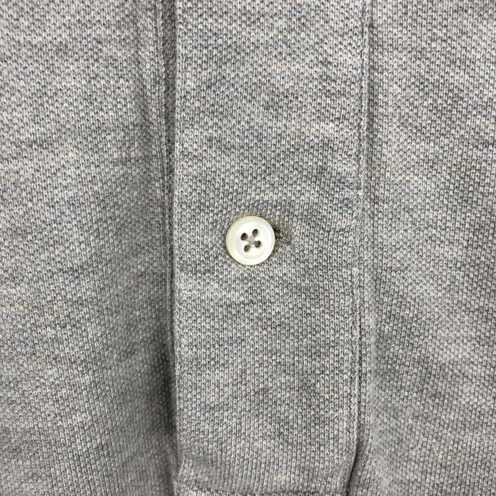 Ralph Lauren POLO by Ralph Lauren long sleeve polo shirt, men's XL size cotton gray type Vintage Second Hand