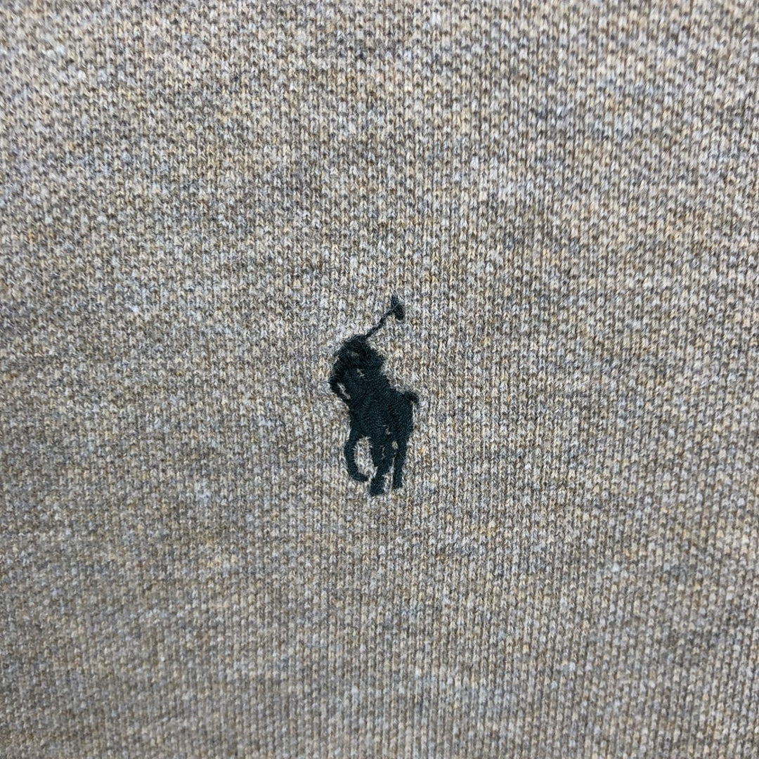 Ralph Lauren POLO by Ralph Lauren long sleeve polo shirt, men's size XXL cotton beige type brown Vintage Second Hand