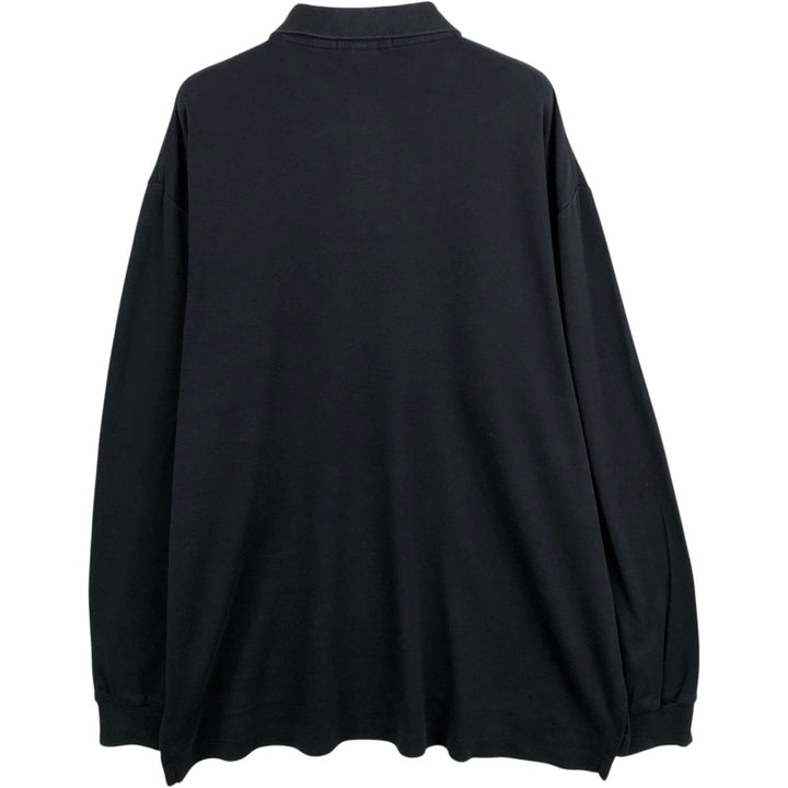 Ralph Lauren POLO by Ralph Lauren long sleeve polo shirt, men's XL size cotton black type Vintage Second Hand
