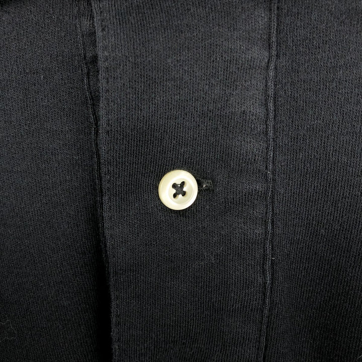 Ralph Lauren POLO by Ralph Lauren long sleeve polo shirt, men's XL size cotton black type Vintage Second Hand