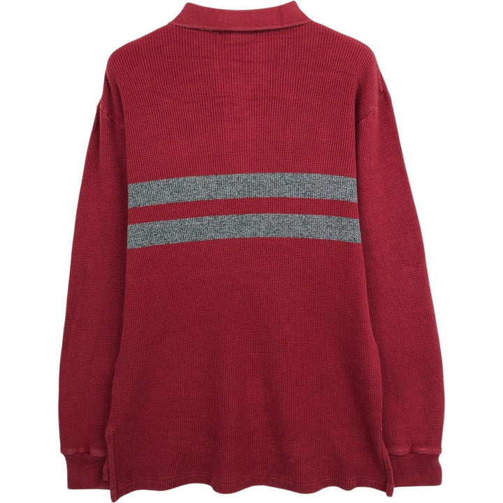 Ralph Lauren POLO by Ralph Lauren long sleeve polo shirt, men's size S cotton red type Vintage Second Hand