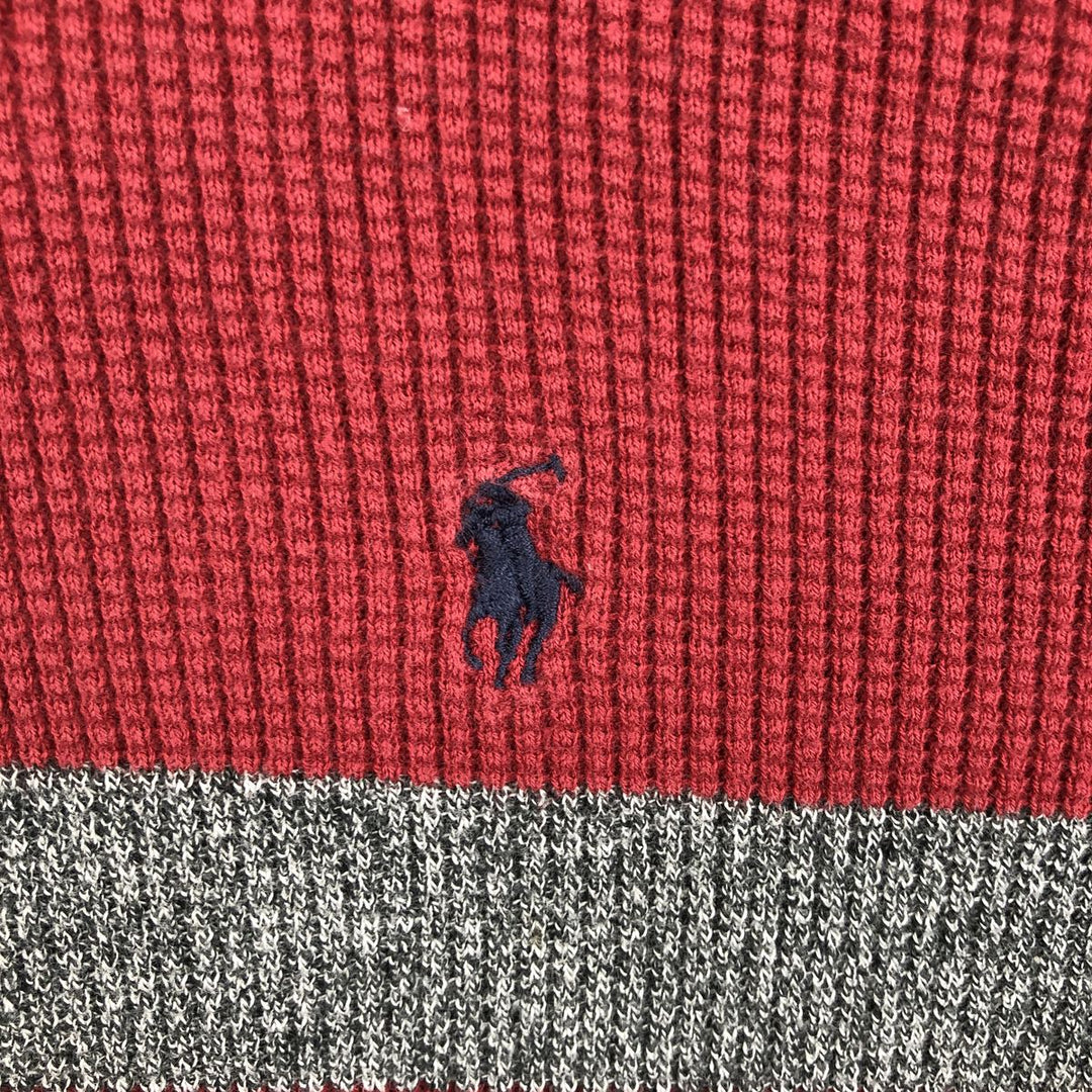Ralph Lauren POLO by Ralph Lauren long sleeve polo shirt, men's size S cotton red type Vintage Second Hand