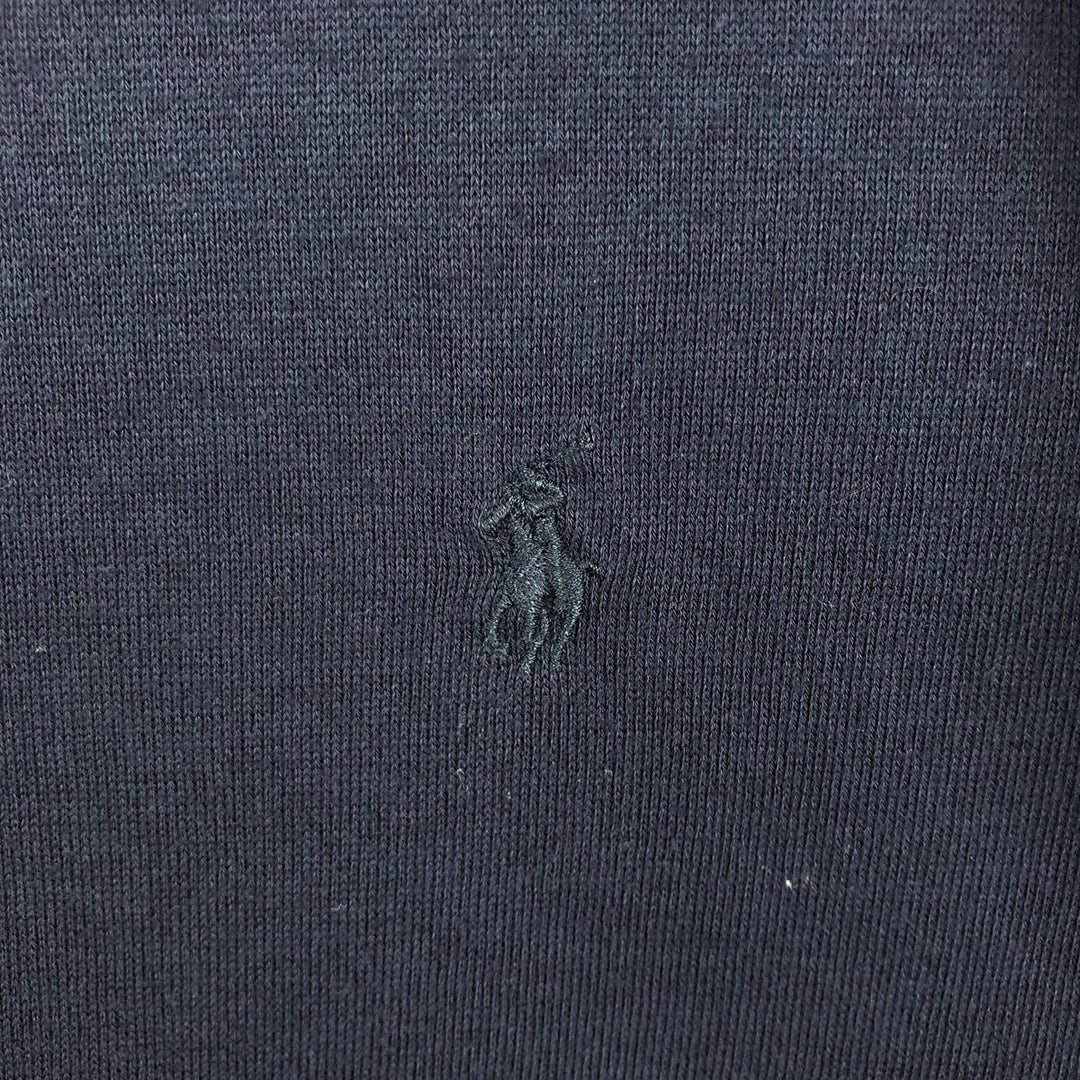 Ralph Lauren POLO by Ralph Lauren long sleeve polo shirt, men's XL size cotton navy blue type Vintage Second Hand