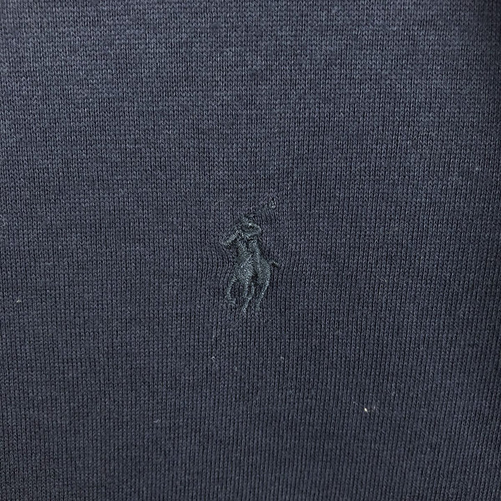 Ralph Lauren POLO by Ralph Lauren long sleeve polo shirt, men's XL size cotton navy blue type Vintage Second Hand