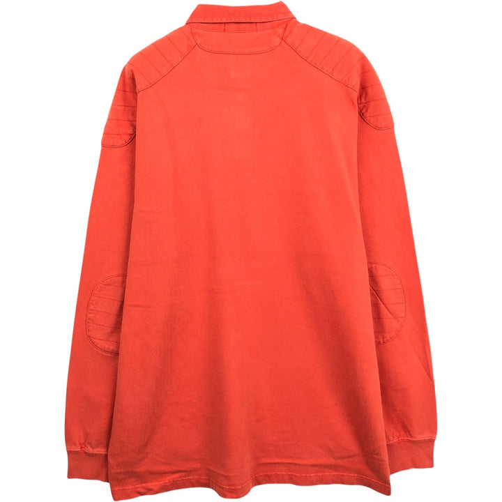 Ralph Lauren POLO by Ralph Lauren long sleeve rugby shirt, men's size L cotton orange type Vintage Second Hand