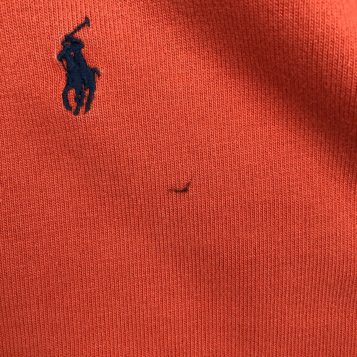Ralph Lauren POLO by Ralph Lauren long sleeve rugby shirt, men's size L cotton orange type Vintage Second Hand