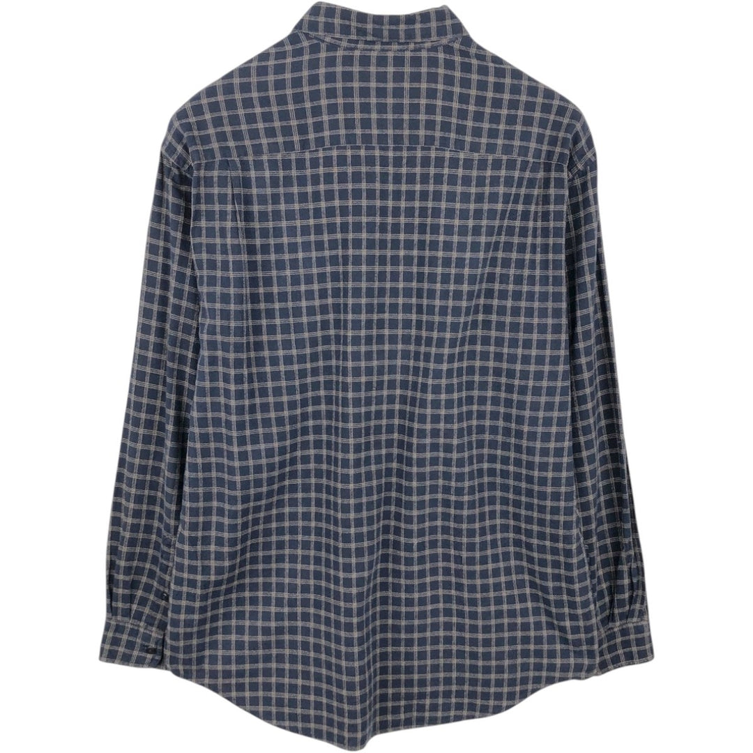 Dockers long-sleeved cotton check shirt, men's size L (approx.) cotton black type Vintage Second Hand