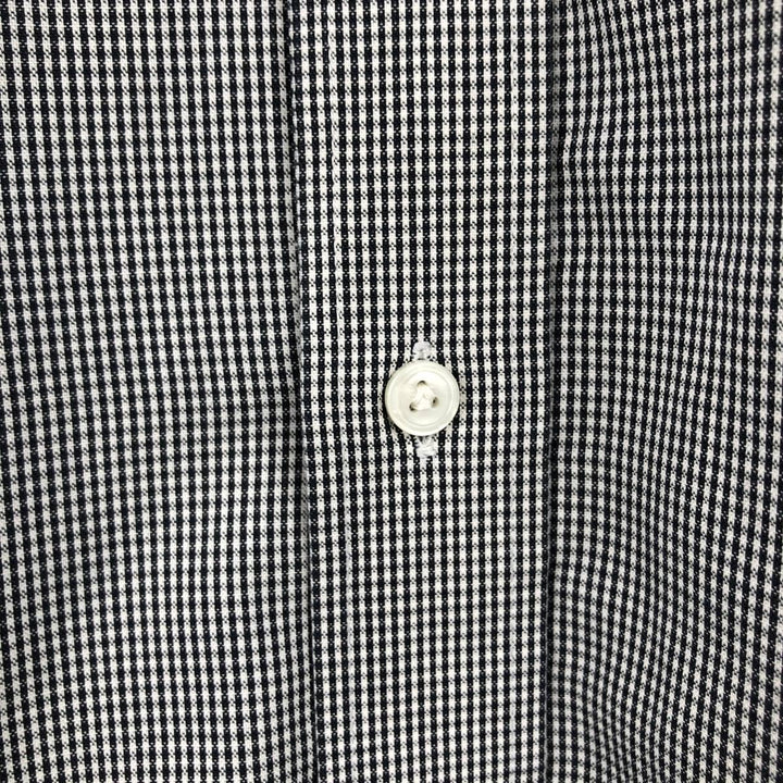 90'S HATHAWAY Short-Sleeve Button-Down Check Shirt, Made in USA, Men's Size M (Equivalent), Vintage cotton white type Vintage Second Hand