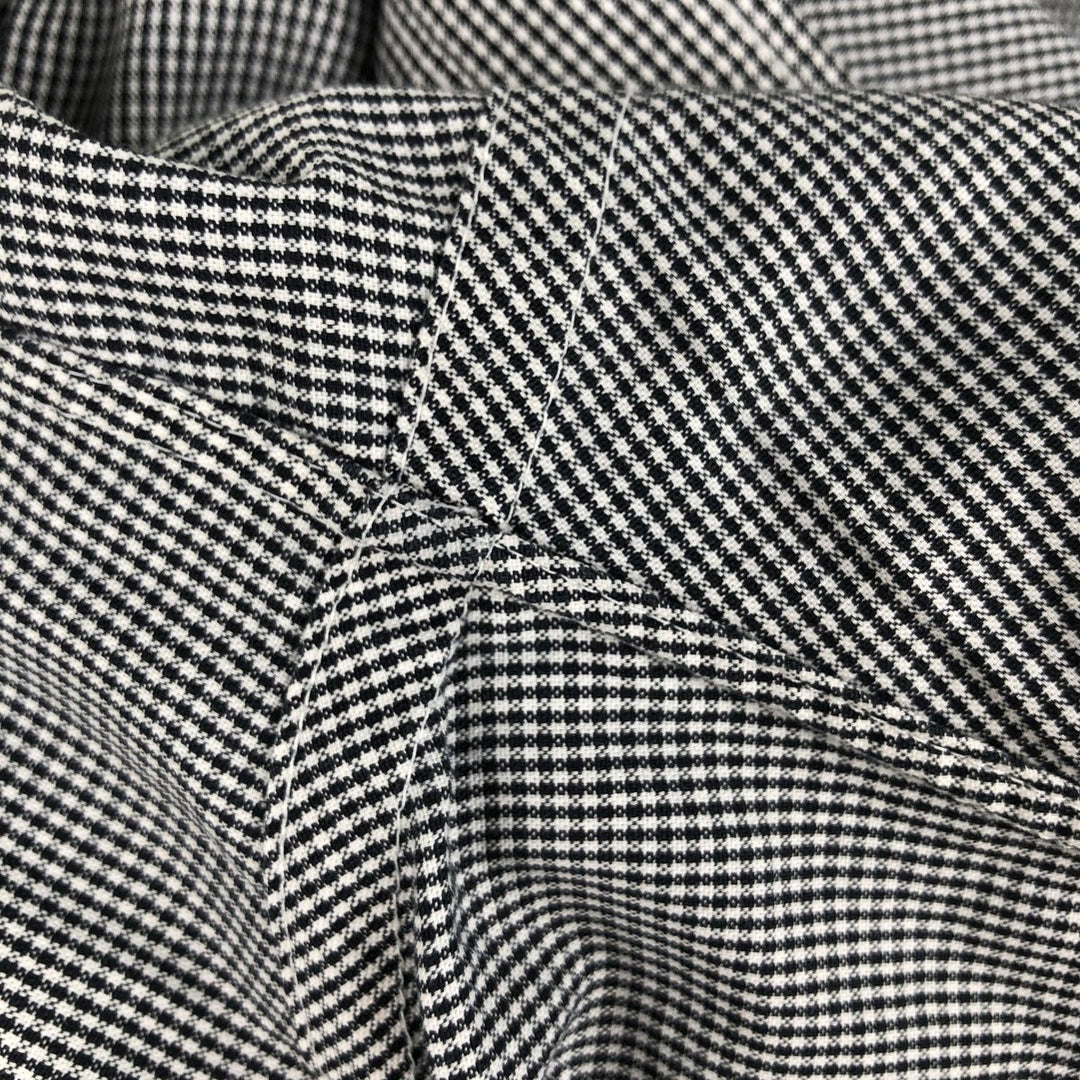 90'S HATHAWAY Short-Sleeve Button-Down Check Shirt, Made in USA, Men's Size M (Equivalent), Vintage cotton white type Vintage Second Hand
