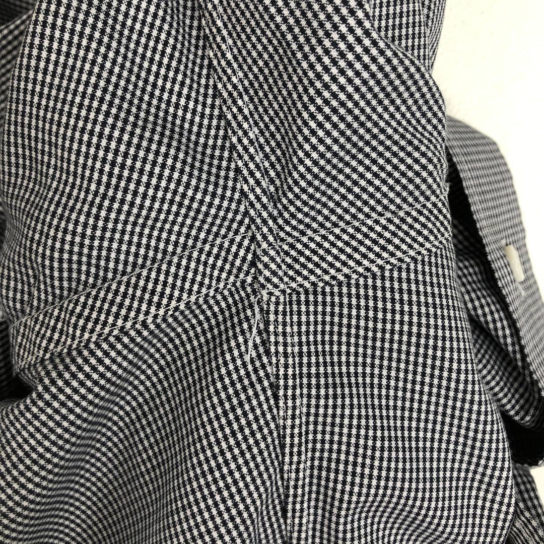 90'S HATHAWAY Short-Sleeve Button-Down Check Shirt, Made in USA, Men's Size M (Equivalent), Vintage cotton white type Vintage Second Hand
