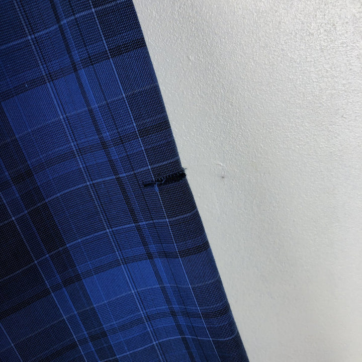 Calvin Klein long-sleeved cotton check shirt, men's size XL cotton blue type Vintage Second Hand