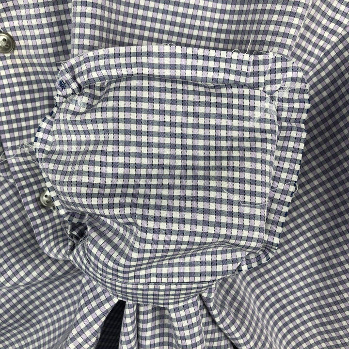 90s-00'S Calvin Klein Regular Fit Long-Sleeve Cotton Check Shirt, Men's Size L (approx.) cotton purple type Vintage Second Hand
