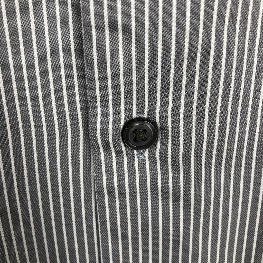 Banana Republic Long Sleeve Cotton Striped Shirt, Men's XL cotton gray type Vintage Second Hand
