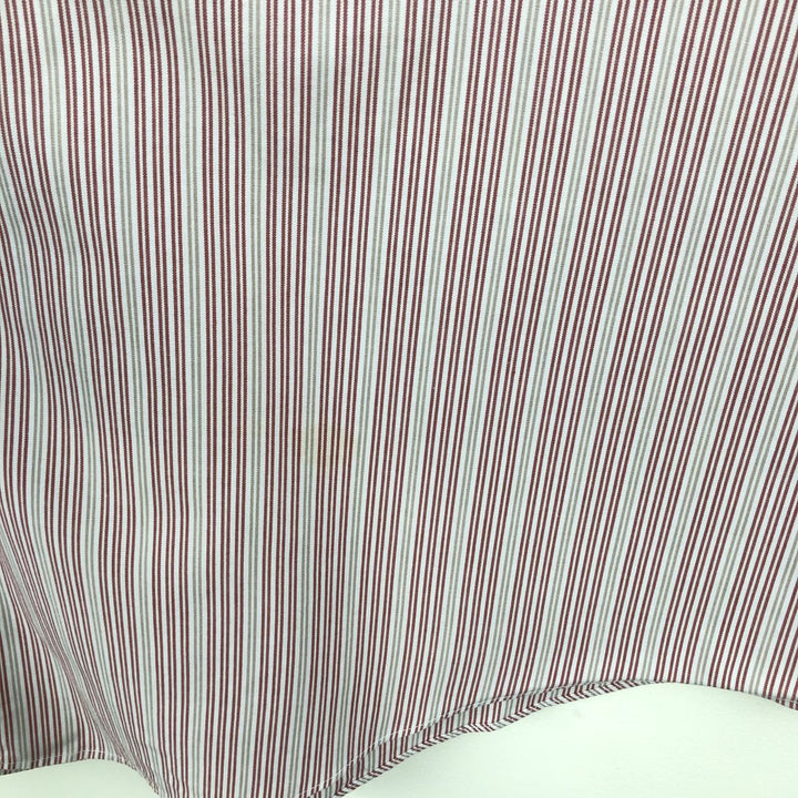 Brooks Brothers Est.1818 Traditional Fit Long-Sleeve Cotton Stripe Shirt, Men's Size L (approx.) cotton white type Vintage Second Hand
