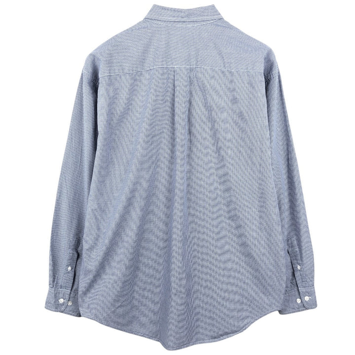 GAP Old Gap Gingham Check Long Sleeve Button-Down Check Shirt Men's Size L (Equivalent) Vintage cotton blue type Vintage Second Hand