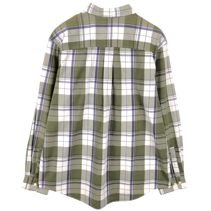 Timberland long-sleeved cotton check shirt, men's size XXL equivalent, vintage. cotton white type Vintage Second Hand