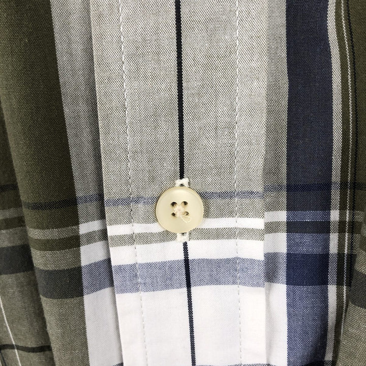 Timberland long-sleeved cotton check shirt, men's size XXL equivalent, vintage. cotton white type Vintage Second Hand