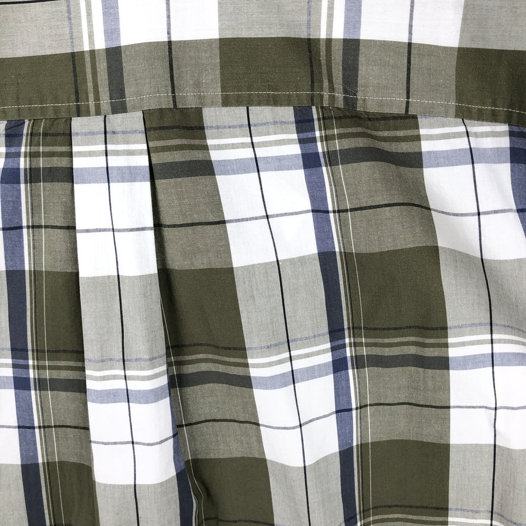 Timberland long-sleeved cotton check shirt, men's size XXL equivalent, vintage. cotton white type Vintage Second Hand