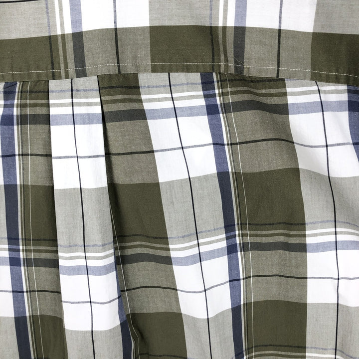 Timberland long-sleeved cotton check shirt, men's size XXL equivalent, vintage. cotton white type Vintage Second Hand