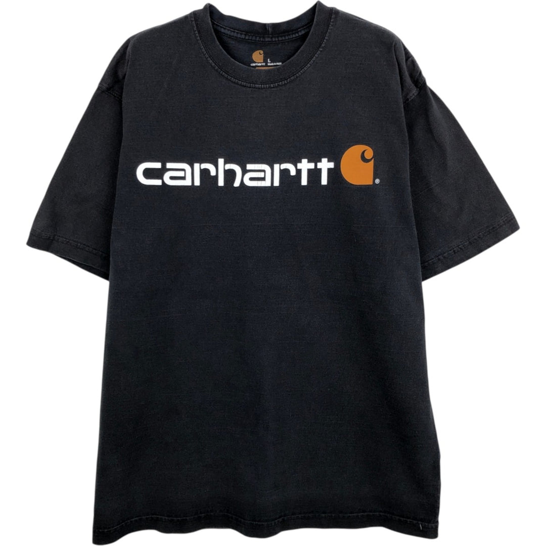 Carhartt Original Fit Short Sleeve Printed T-Shirt, Men's Size L unclear black type Vintage Second Hand