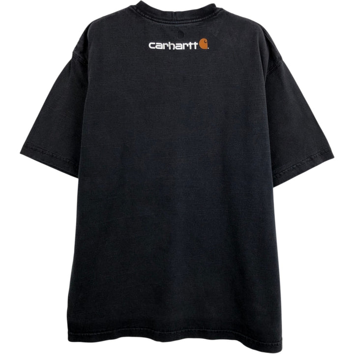 Carhartt Original Fit Short Sleeve Printed T-Shirt, Men's Size L unclear black type Vintage Second Hand
