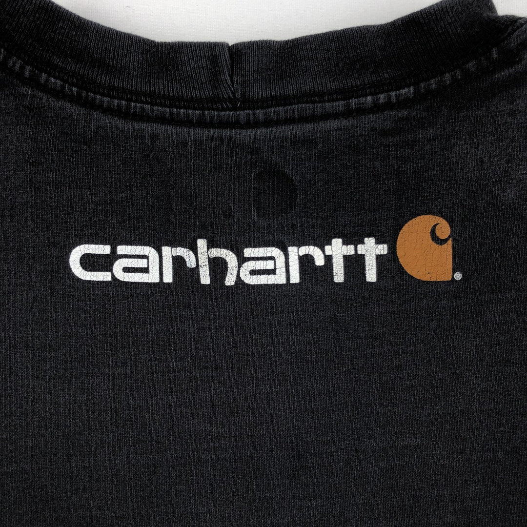 Carhartt Original Fit Short Sleeve Printed T-Shirt, Men's Size L unclear black type Vintage Second Hand