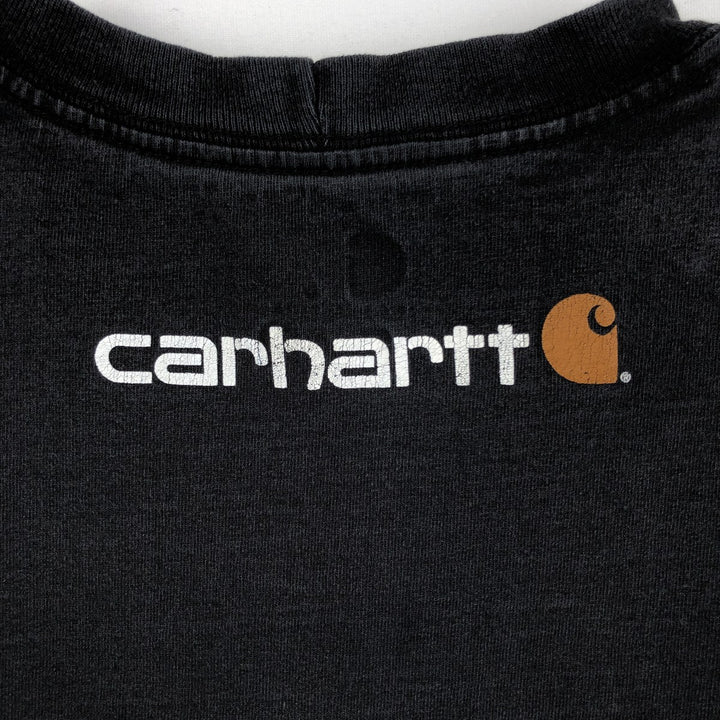 Carhartt Original Fit Short Sleeve Printed T-Shirt, Men's Size L unclear black type Vintage Second Hand