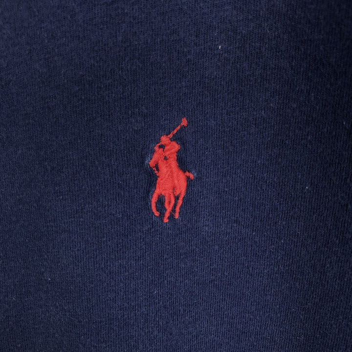 Ralph Lauren POLO by Ralph Lauren short-sleeved logo T-shirt, men's size small cotton navy blue type Vintage Second Hand