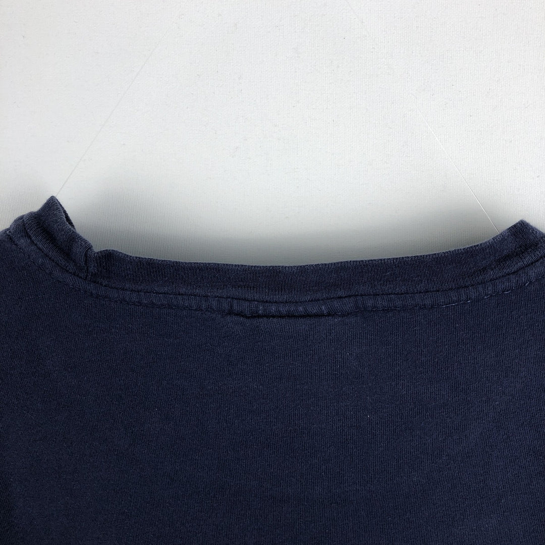 Ralph Lauren POLO by Ralph Lauren short-sleeved logo T-shirt, men's size small cotton navy blue type Vintage Second Hand