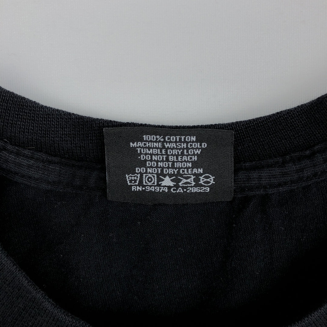 STUSSY surf skate T-shirt, size M for men cotton black type Vintage Second Hand